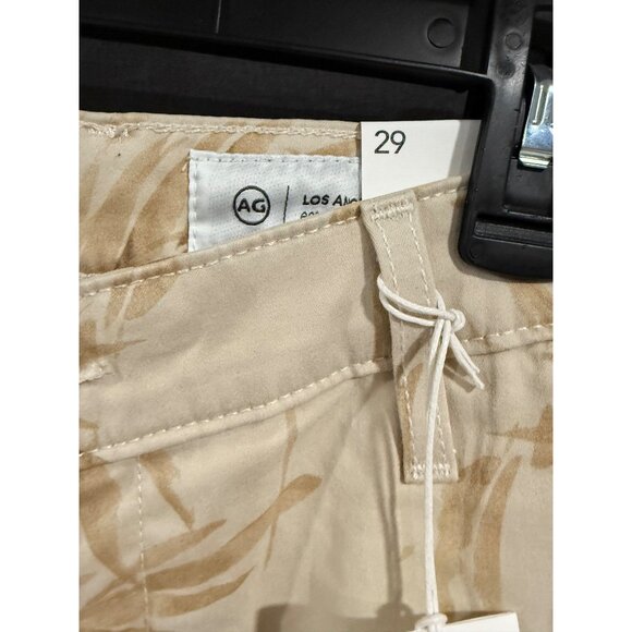 AG Mens Slim Cipher Shorts Palm Print Beige 29 - Picture 5 of 5